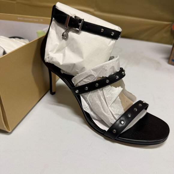 Michael Kors Women's Koda Strappy Studded Dress Sandals Black Size 8 - Picture 2 of 8